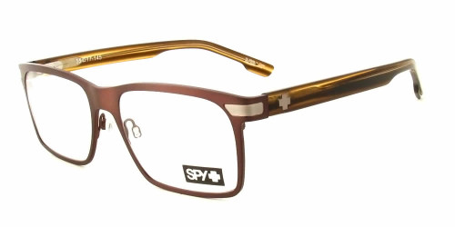 Spy+ Rx Designer Eyeglasses Jude in Mahogany Cuban-Smoke :: Progressive