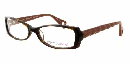 Betsey Johnson Designer Eyeglasses Brilliance in Espresso :: Rx Bi-Focal