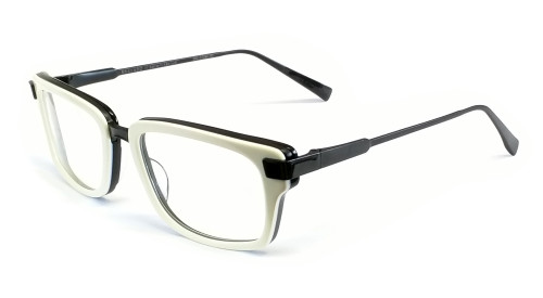 Dita Designer Eyeglasses Bravado 2028F in Bone & Black :: Rx Bi-Focal