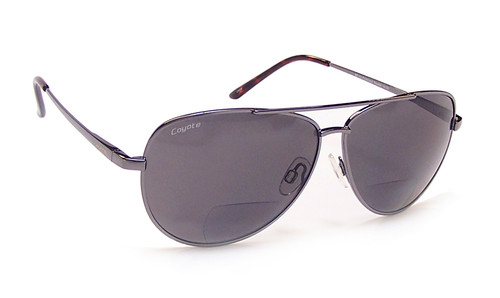 Coyote BP-12 Polarized Bi-focal Reading Sunglasses in Gun