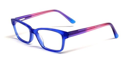 Calabria Kid's Eyewear Collection 14K018 Small Size in Blue :: Rx Single Vision