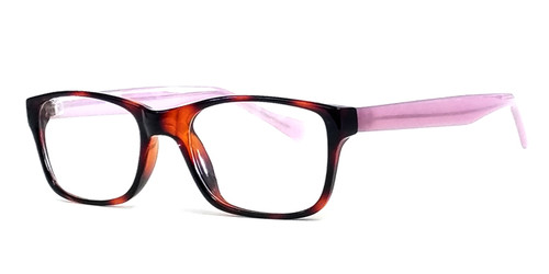 Soho 122 in Tortoise-Pink Designer Eyeglasses :: Rx Single Vision