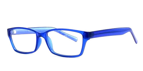 Soho 1020 in Matte Blue Designer Eyeglasses :: Rx Bi-Focal
