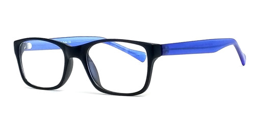 Soho 122 in Matte Black Designer Eyeglasses :: Rx Bi-Focal