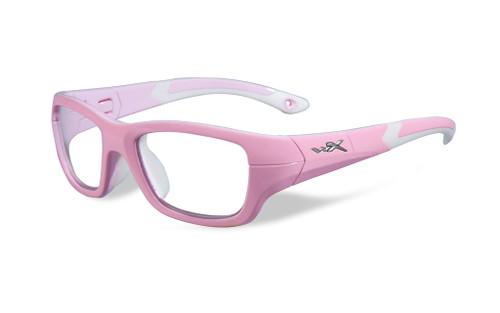 Wiley-X Youth Force Series 'Flash' in Rock Candy Pink Safety Eyeglasses :: Custom Left & Right Lens