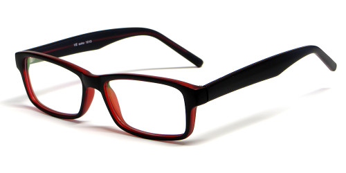 Soho 1015 in Black-Wine Designer Reading Glass Frames :: Custom Left & Right Lens