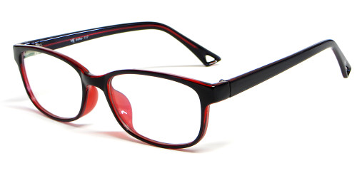 Soho 117 in Black-Red Designer Reading Glass Frames :: Rx Single Vision