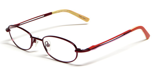 Calabria Viv Kids 116 Designer Eyeglasses in Burgundy :: Rx Single Vision