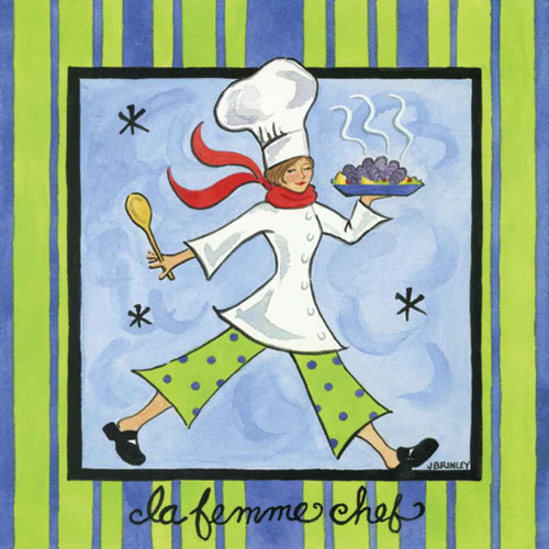 La Fe mme Chef Artwork 240-25a-2 Micro Fiber Cleaning Cloth