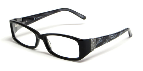Calabria Viv 4018 Designer Eyeglasses in Black Marble :: Progressive