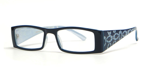 Calabria "Opti Clear" Designer Eyeglasses 3454 in Blue :: Progressive