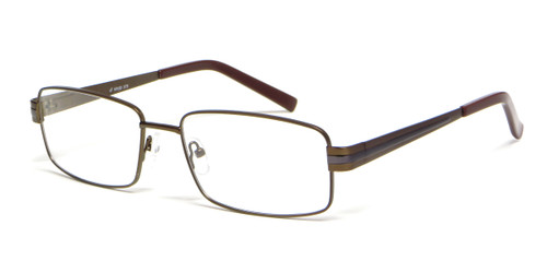 Calabria Viv Designer Reading Glasses 373 in Brown & Gun-Metal