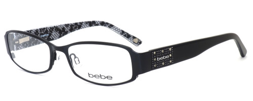 bebe Womens Designer Eyeglasses 5013 in Jet :: Custom Left & Right Lens