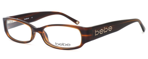 bebe Womens Designer Eyeglasses 5000 in Smoked Topaz