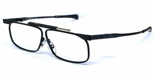 SlimFold Kanda of Japan Folding Eyeglasses w/ Case in Black (Model 001) :: Custom Left & Right Lens