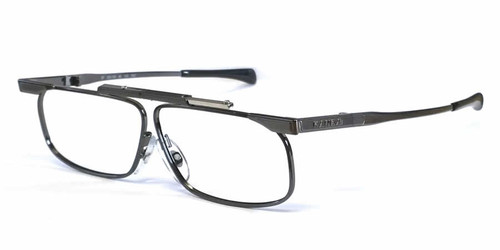SlimFold Kanda of Japan Folding Eyeglasses w/ Case in Gun-Metal (Model 001) :: Progressive