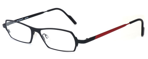 Harry Lary's French Optical Eyewear Mixxxy Eyeglasses in Matte Black & Red (860) :: Rx Single Vision