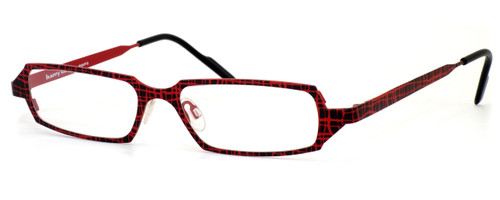 Harry Lary's French Optical Eyewear Vernity in Red Black (504) :: Custom Left & Right Lens