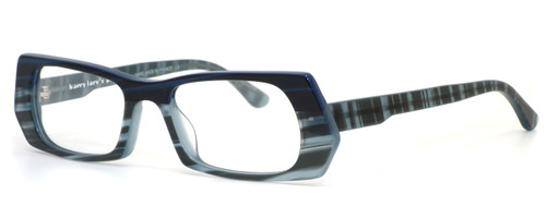 Harry Lary's French Optical Eyewear Junky in Blue Striped (352) :: Progressive