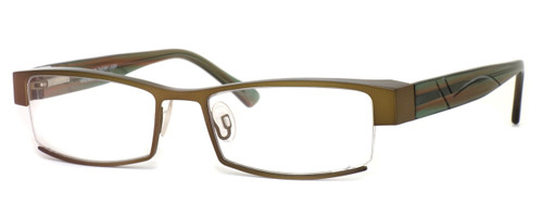 Harry Lary's French Optical Eyewear Eternity in Gold Green (456) :: Progressive