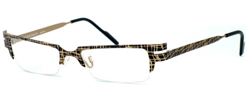 Harry Lary's French Optical Eyewear Scotchy in Gold & Black (506)