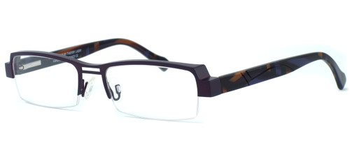Harry Lary's French Optical Eyewear Trophy in Purple Brown (498) :: Custom Left & Right Lens
