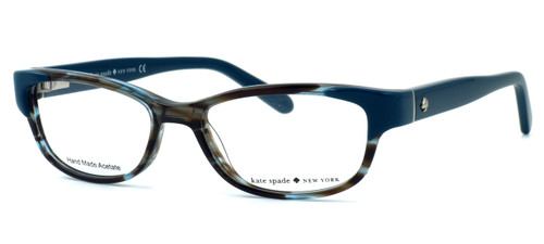 Kate Spade Designer Eyeglass Collection "Alease" in Blue & Brown (0X58) :: Custom Left & Right Lens