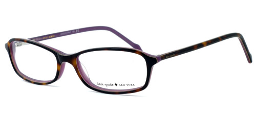 Kate Spade Designer Eyeglass Collection "Edie" in Tortoise & Purple (0SS1) :: Custom Left & Right Lens