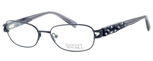 Badgley Mischka Marielle Designer Eyeglasses in Black :: Rx Bi-Focal