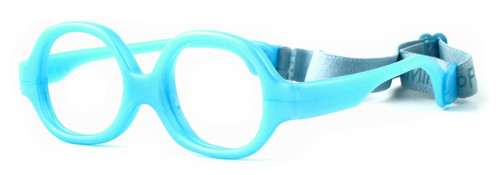 Miraflex Mini Baby Infant Flexible Eyeglass Frames in Baby Blue :: Progressive