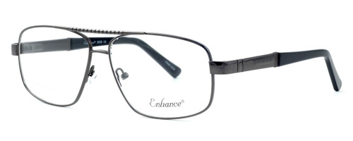 Enhance Optical Designer Eyeglasses 3920 in Dark-Gunmetal :: Rx Bi-Focal