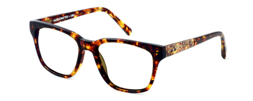 Parkman Handcrafted Eyeglasses Brickma in Tortoise with Coffee ; Made in the USA :: Rx Bi-Focal