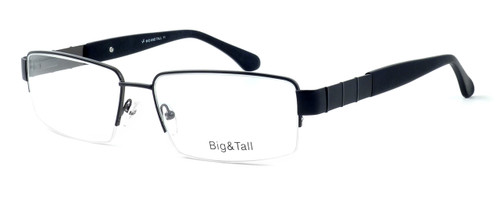 Calabria Optical Designer Eyeglasses "Big And Tall" Style 11 in Black :: Custom Left & Right Lens