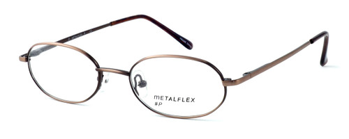 Calabria MetalFlex Designer Eyeglasses P in Antique Brown :: Custom Left & Right Lens
