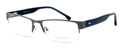 Calabria Expressions Designer Eyeglasses 1020 in Gunmetal :: Rx Single Vision