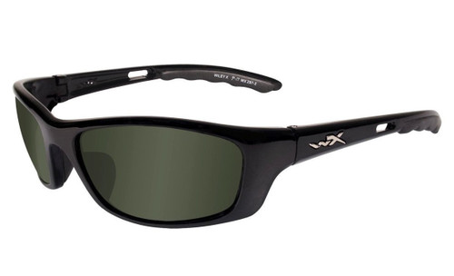 Wiley X P-17 Climate Control in Gloss Black w/ Polarized Green Lens