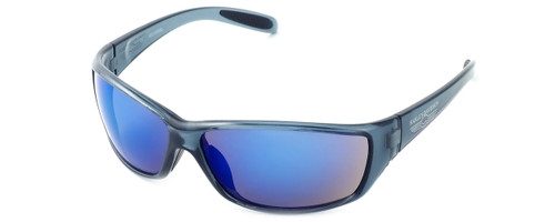 Harley-Davidson Designer Sunglasses HDS619 in Transparent Blue Frame & Brown/Blue Mirror Lens