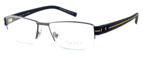 OGA Designer Eyeglasses 7923O-GN060 in Gunmetal & Yellow :: Rx Single Vision