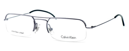 Calvin Klein Designer Eyeglasses 381 in Gunmetal :: Rx Single Vision