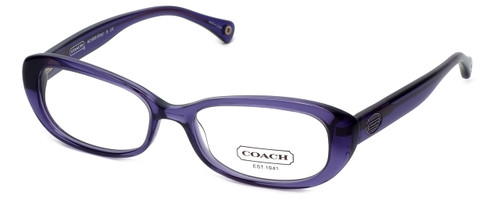 Coach Womens Designer Eyeglasses 'Cory' HC6035 in Transparent-Purple (5097) 52mm :: Rx Single Vision