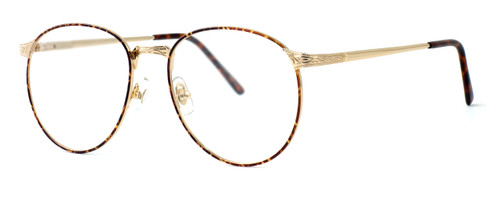 Fashion Optical Designer Eyeglasses E788 in Gold Amber 51mm :: Rx Single Vision