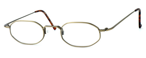 Regency International Designer Eyeglasses SL510 in Antique in Gold 46mm :: Rx Single Vision