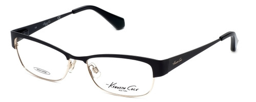 Kenneth Cole Designer Eyeglasses KC0199-005 in Black-Gold :: Progressive