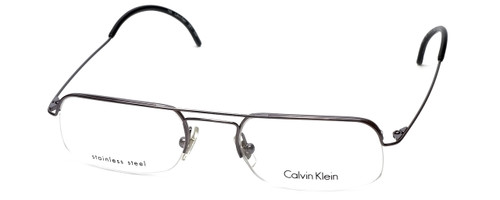 Calvin Klein CK381 Designer Eyeglasses in Gunmetal :: Rx Bi-Focal