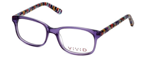Calabria Viv Designer Eyeglasses 144 in Purple :: Custom Left & Right Lens