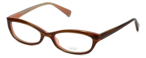 Oliver Peoples Designer Eyeglasses Marceau OTPI in Brown Stripe 51mm :: Rx Single Vision