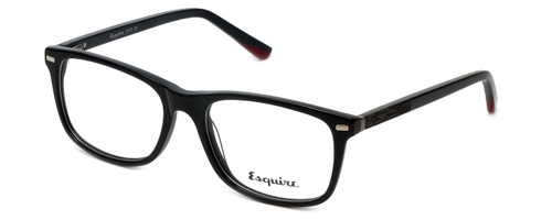 Esquire Designer Eyeglasses EQ1512 in Black 53mm :: Custom Left & Right Lens