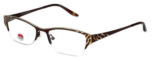 Silver Dollar Designer Eyeglasses Café 3210 in Cinnamon 49mm :: Custom Left & Right Lens