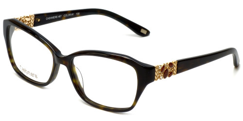 Silver Dollar Designer Eyeglasses Cashmere 467 in Tortoise 53mm :: Custom Left & Right Lens