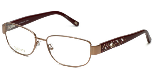 Silver Dollar Designer Eyeglasses Cashmere 472 in Blush 53mm :: Custom Left & Right Lens
